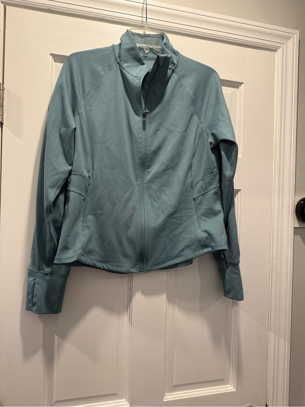 Jockey Women's Seafoam Full-Zip Utility Jacket size Large